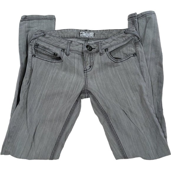 Free People Denim - Free People Grey Skinny Jeans